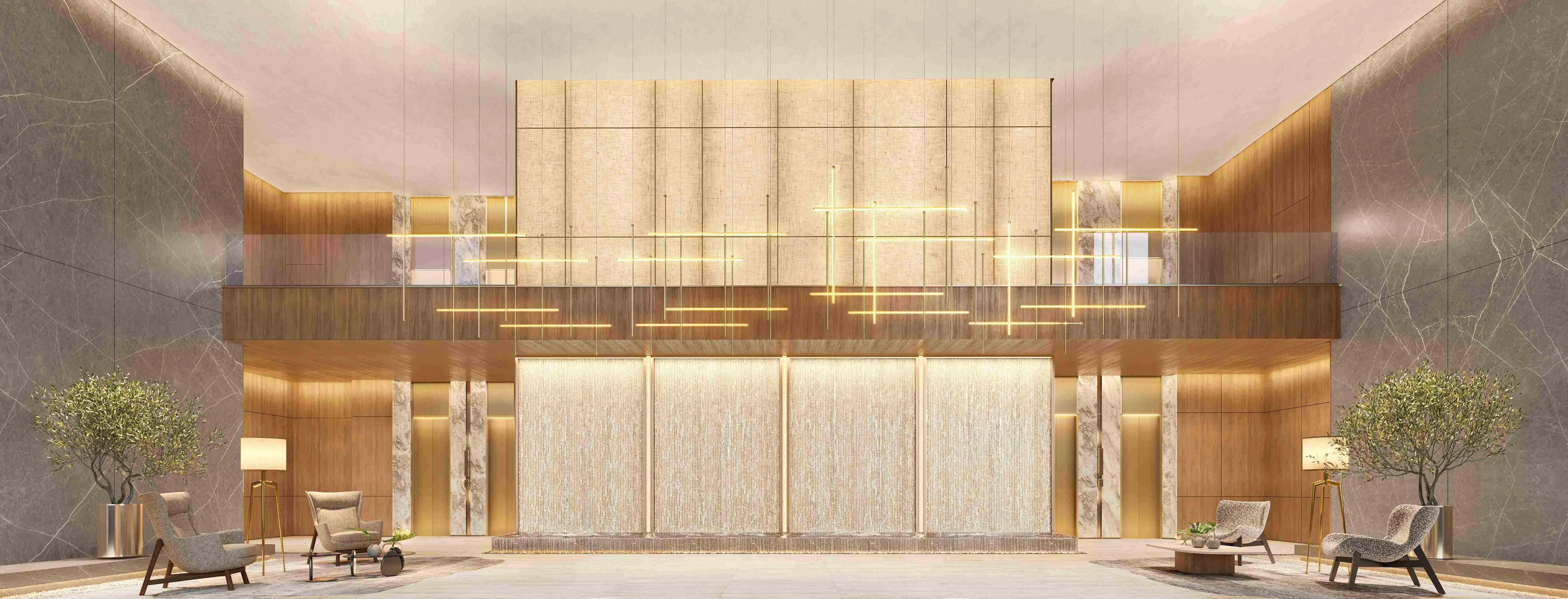 Perspectiva Ilustrada Lobby